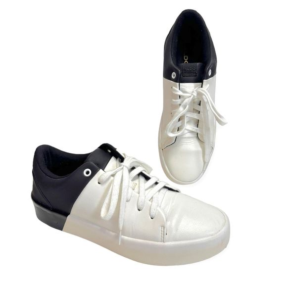 ALDO "Etilivia" Black and White Color Block Sneakers, Size 8 - Picture 2 of 9